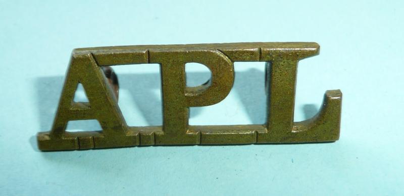 Middle East - APL (Aden Protectorate Levies) Brass Shoulder Title