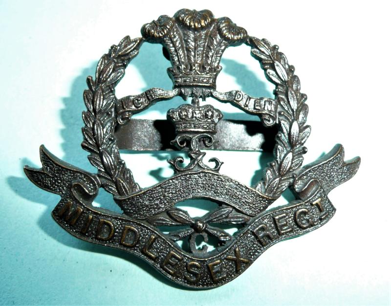 Middlesex  Regiment Army Cadets CCF / ACF Officers OSD Bronze Cap Badge - Blades - Firmin Tablet