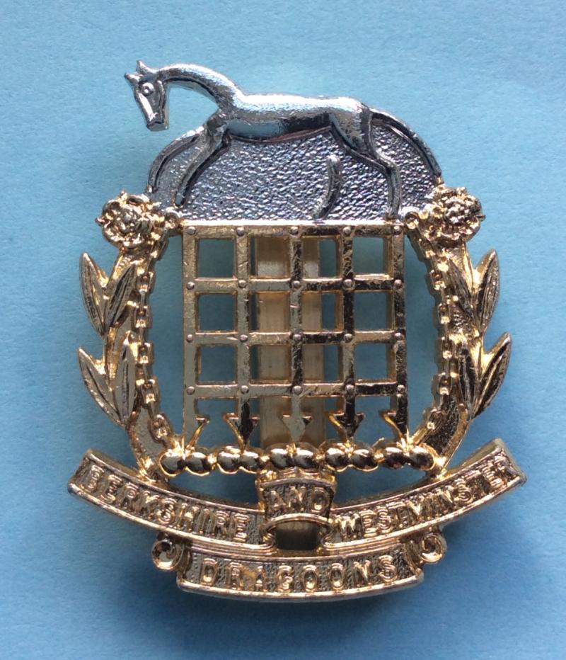 Berkshire and Westminster Dragoons Staybrite Anodised Aluminium Cap Badge - Gaunt London