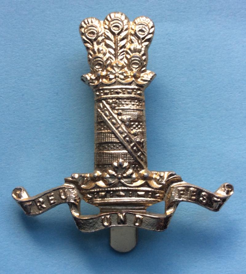 11th Hussars Staybrite Anodised Aluminium Cap Badge - Firmin London