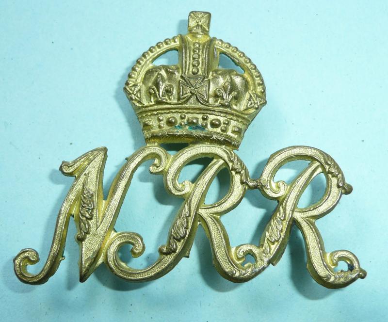 South African Natal Royal Rifles (NRR) Officers Gilt Pouch Badge, Circa 1902 - 1913
