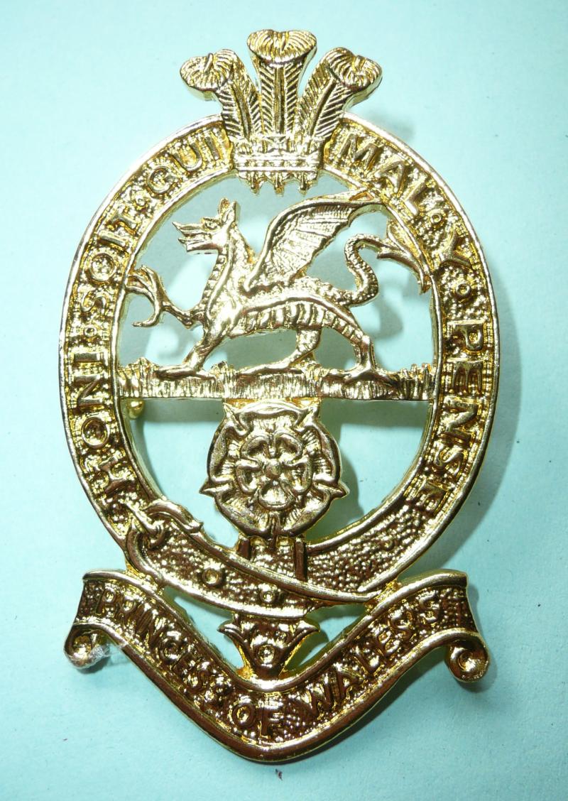 Prince of Wales Royal Regiment Band Drummers Pouch Belt Badge