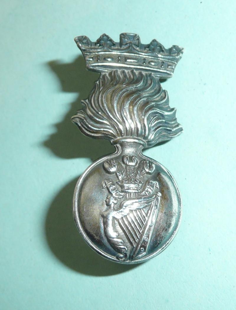 Royal Irish Fusiliers (RIF) Officers Sterling Silver Collar Badge, No 1 Dress
