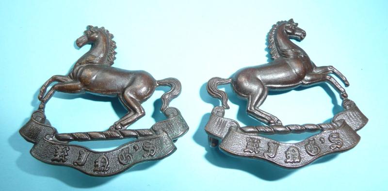 The Kings Liverpool Regiment Officers OSD Matched & Facing collar badges - Gaunt