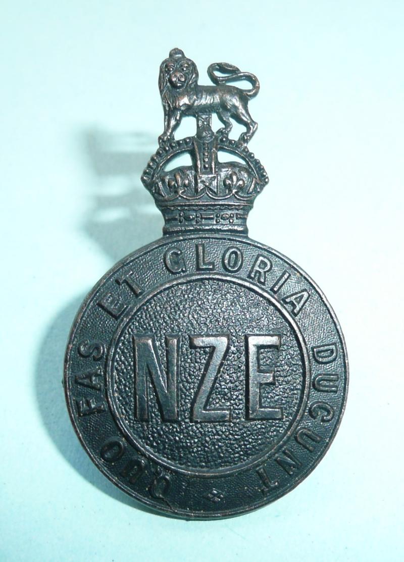 WW1/2 New Zealand Engineers Officers OSD Cap Badge - Stokes