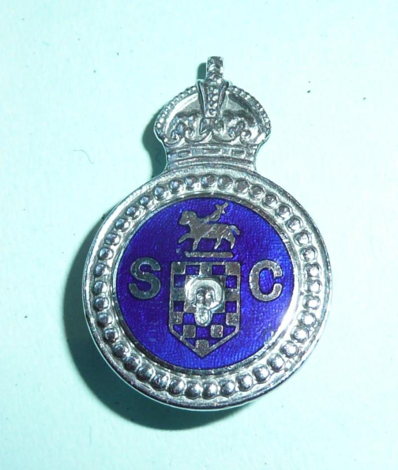WW2 Halifax (Yorkshire) Special Constable Constabulary Police Mufti Lapel Buttonhole Badge