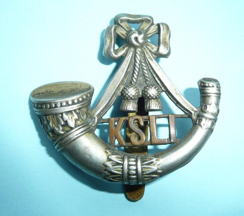 Kings Shropshire Light Infantry KSLI Bi - Metal Cap Badge