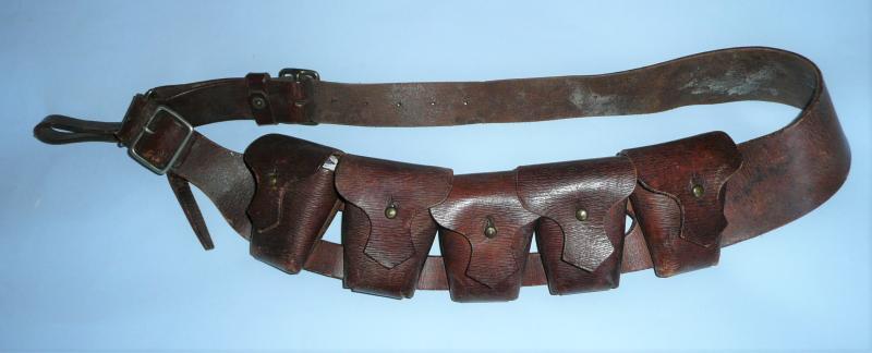 1903 Pattern British Army Infantry Leather Bandolier, Mk 2