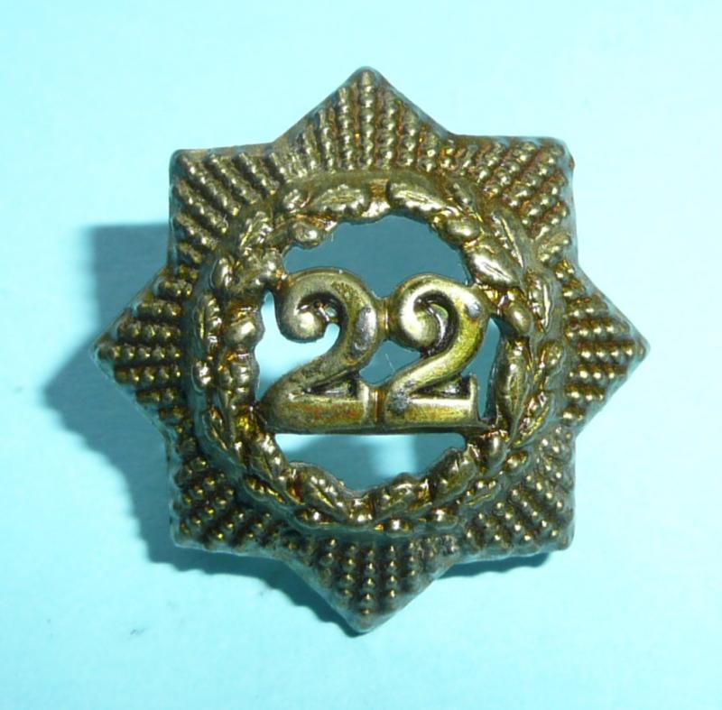 22nd Regiment of Foot (Cheshire Regiment) Other Ranks Collar Badge, 1879 - 1881