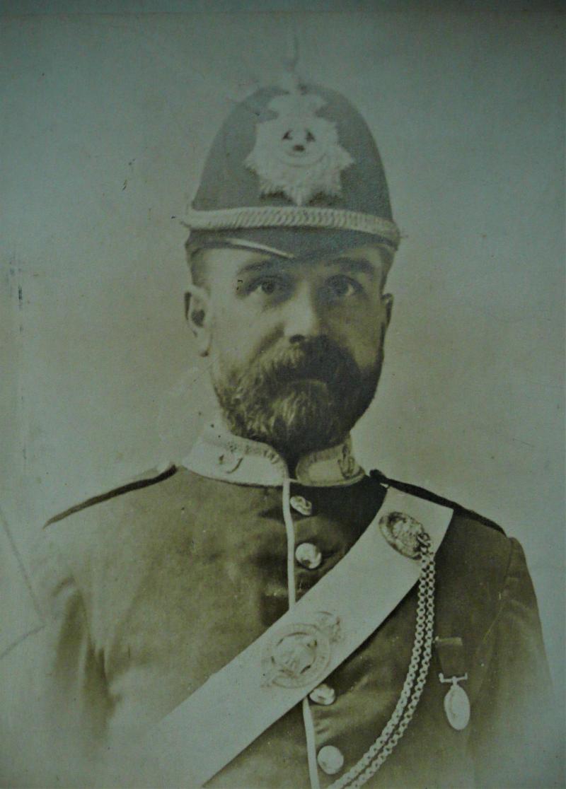 Victorian Large Original Sepia Photograph of an NCO of the 3rd (Sunderland) Durham Volunteer Battalion