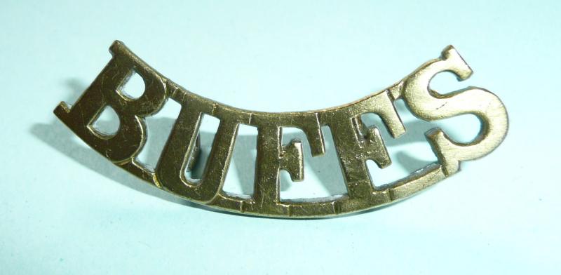 Buffs ((Royal East Kent Regiment) Other Ranks Brass Shoulder Title