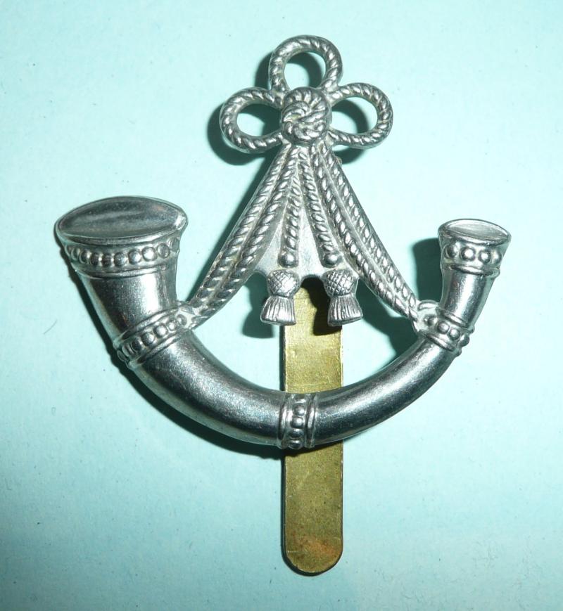 Ox & Bucks Full Size Other Ranks White Metal Cap Badge