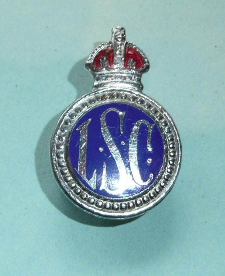 WW2 Leicester City Special Constable Constabulary Police Chrome and Enamel Lapel Buttonhole Mufti Badge