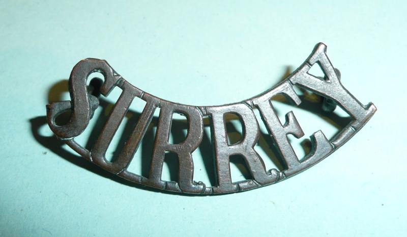 WW1 Surrey Volunteer Training Corps (VTC) Bronze Shoulder Title