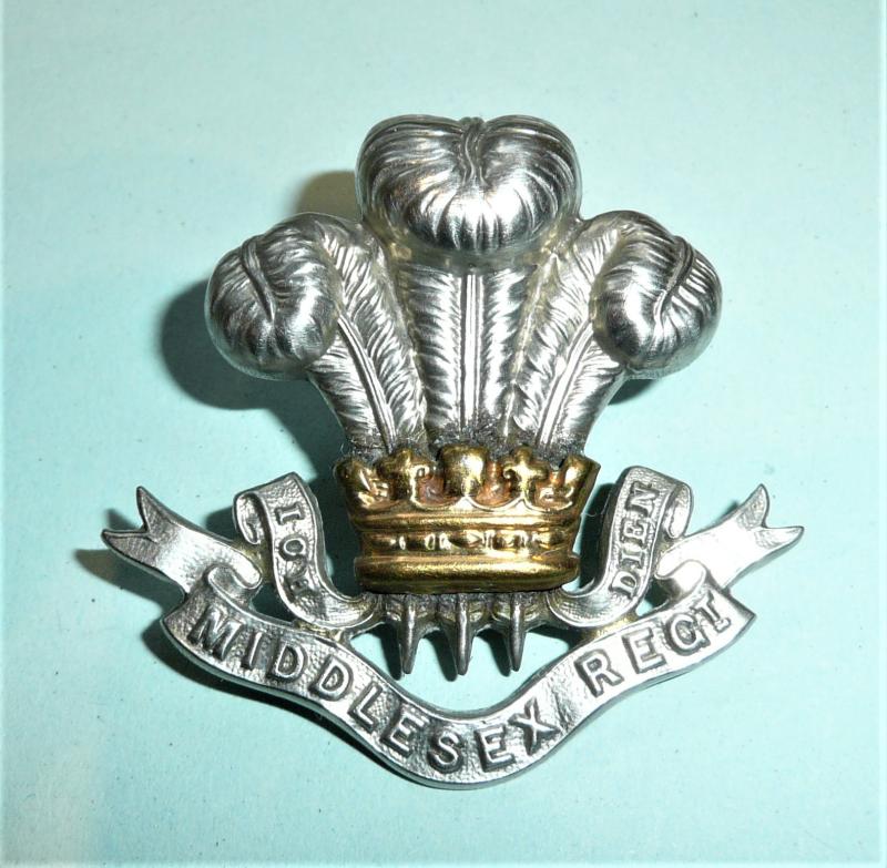 2nd Battalion The Middlesex Regiment Bi Metal Bandsmans Musicians Pouch Badge