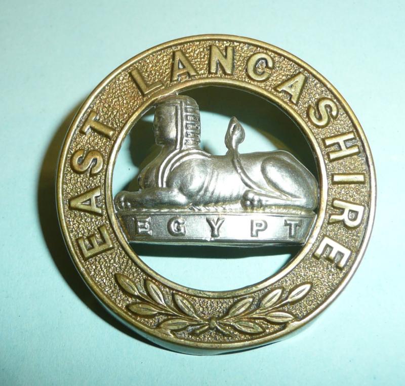 East Lancashire Regiment Other Ranks Brass Helmet Plate Centre (HPC)