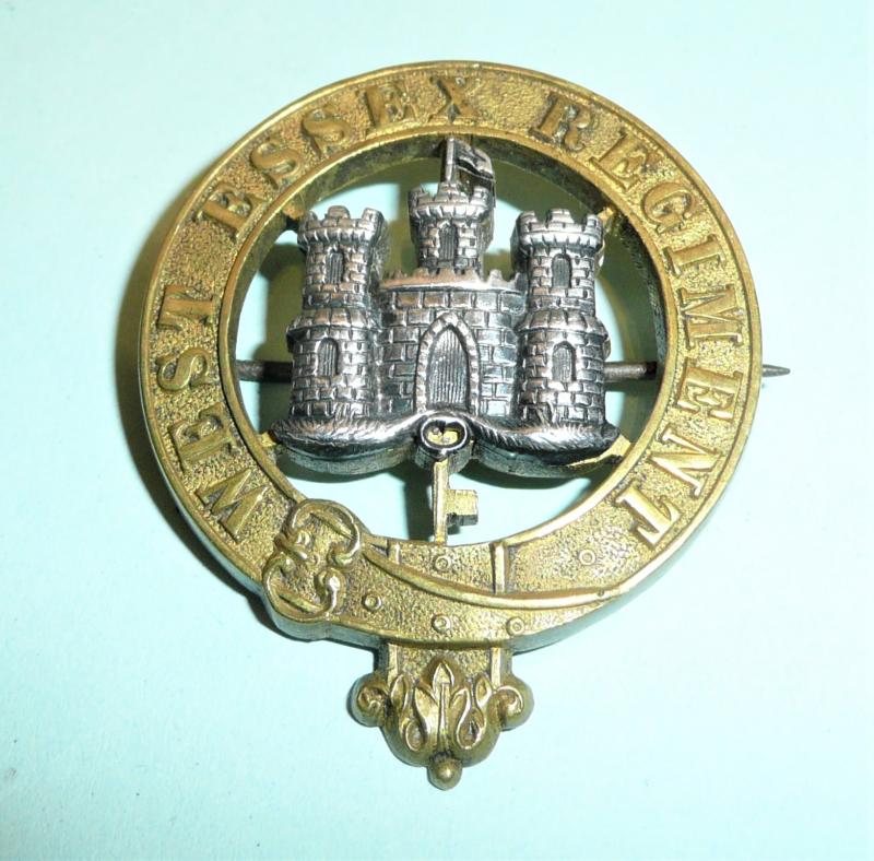 56th Regiment of Foot (West Essex Regiment) Officer's Glengarry Badge