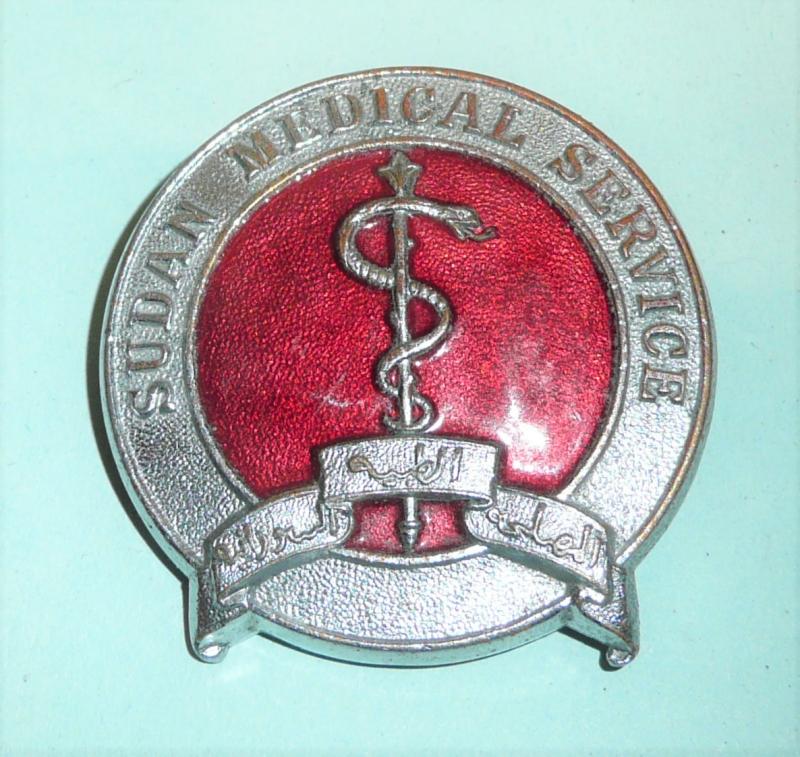 Africa - Sudan Medical Service Chromed and Enamel Badge