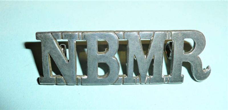 NBMR (Northern Bengal Mounted Rifles) White Metal Shoulder Title