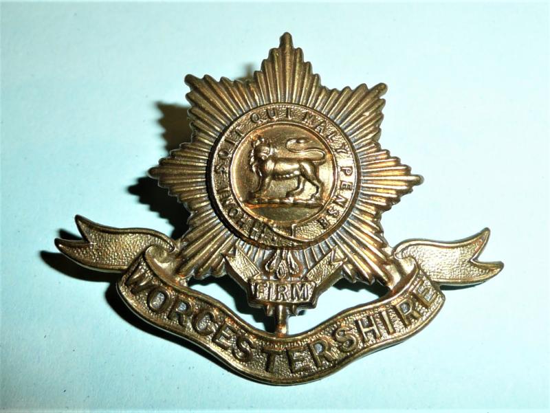 The Worcestershire Regiment (29th & 36th Foot) Victorian / Edwardian Issue Other Ranks Brass Cap Badge