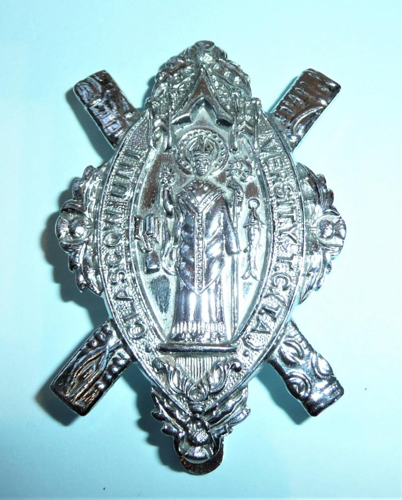 Glasgow University T.C. (T.A.) OTC Chromed Cap Badge