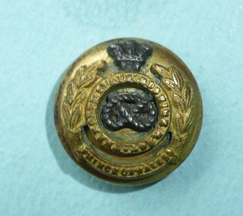 The North Staffordshire Regiment Officer's Mounted Silver on Gilt Mess Dress Button
