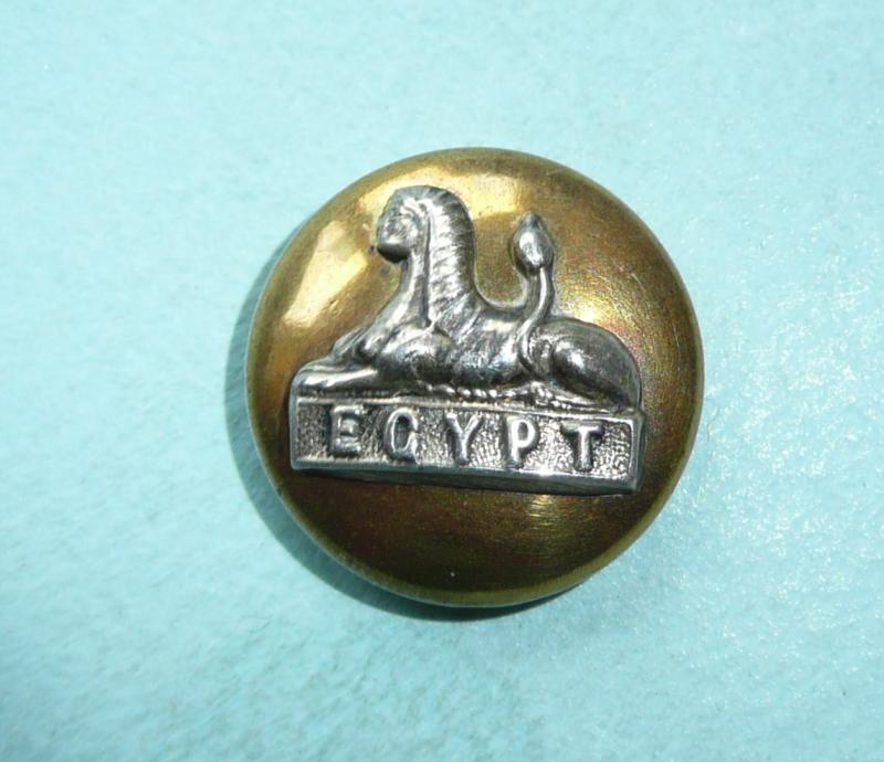 Royal Lincolnshire Regiment Officer's Mounted Silver plate on Gilt Mess Dress Button