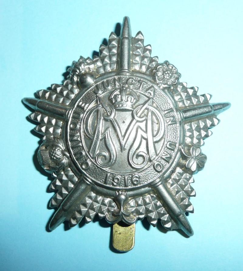 The Guards Machine Gun Battalion Other Ranks White Metal Cap Badge