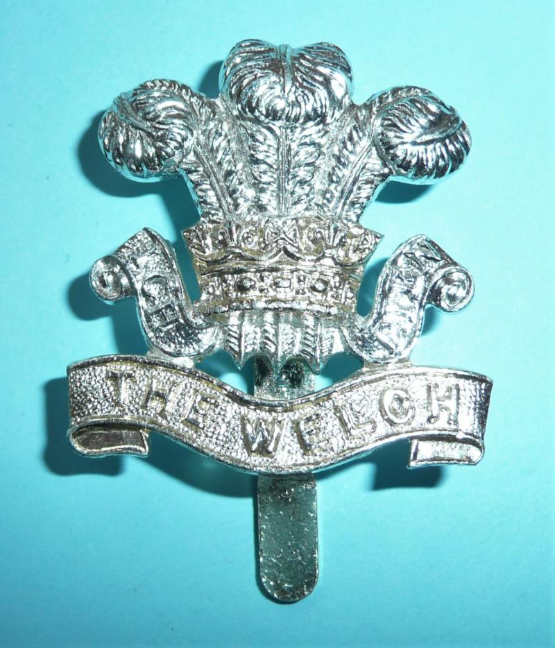 The Welch Regiment Other Ranks Anodised Aluminium AA Cap Badge