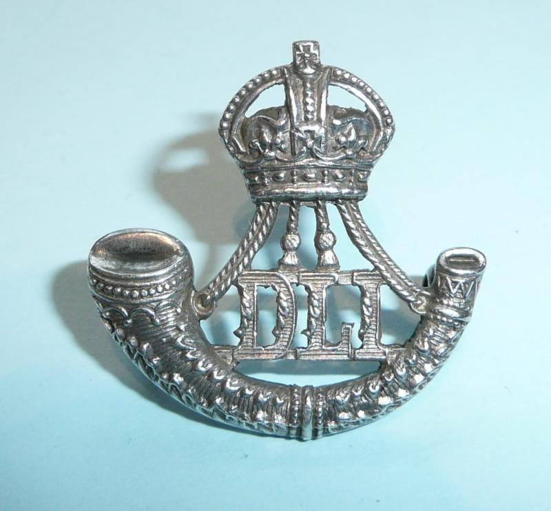 Durham Light Infantry (DLI) Officer's Hallmarked Silver Collar Sized Badge