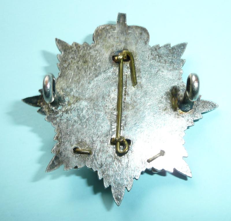 Royal Hampshire Regiment Officers Enamel Silver and Gilt Cap Badge, QEII issue