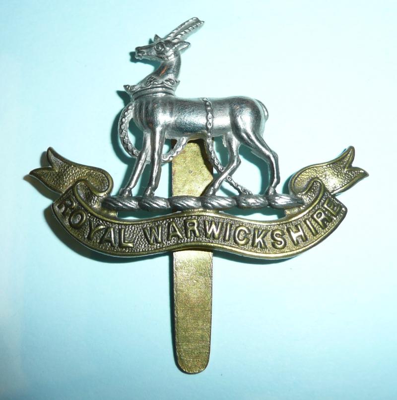 Royal Warwickshire Regiment Other Ranks Bi-Metal Cap Badge - F. Narborough