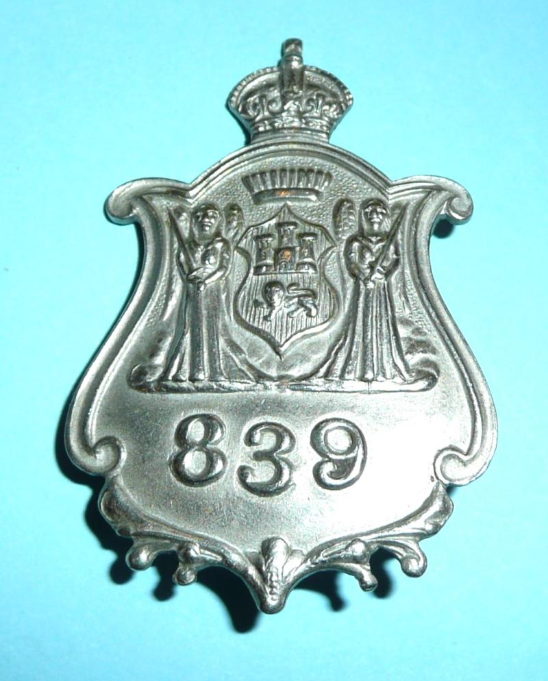WW1 Home Front - Norwich City (Norfolk) Civilians Emergency White Metal Lapel Badge