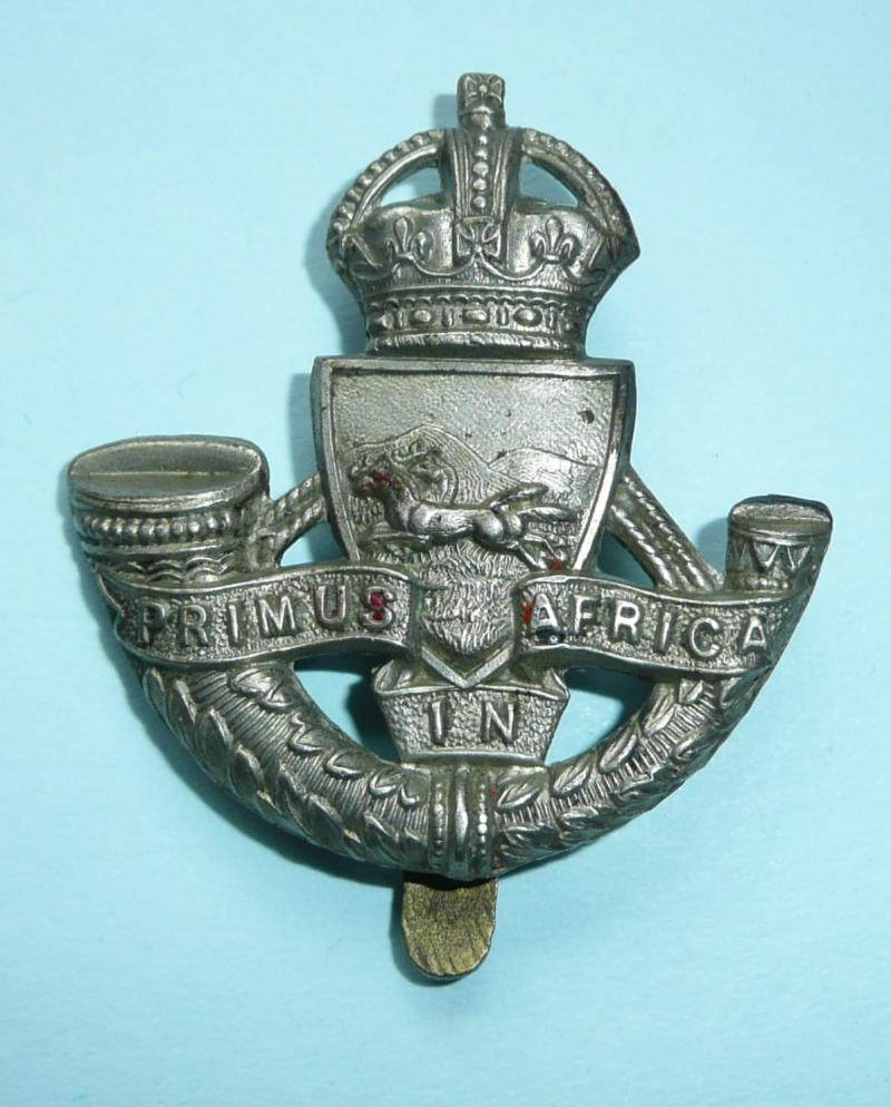 Royal Durban Light Infantry Other Ranks White Metal Cap Badge