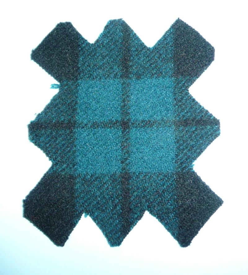 WW2 Black Watch 42nd Tartan Cloth Arm Badge Regimental Flash Designation Formation Sign