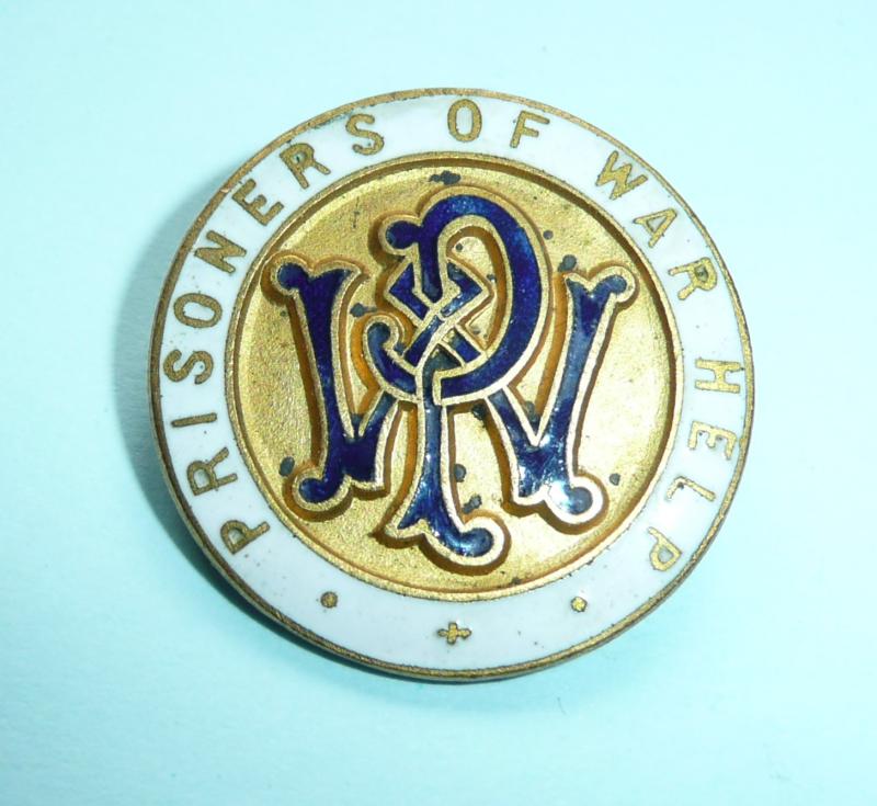 WW1 Home Front - Prisoner of War (PoW) Help Enamel Lapel Badge