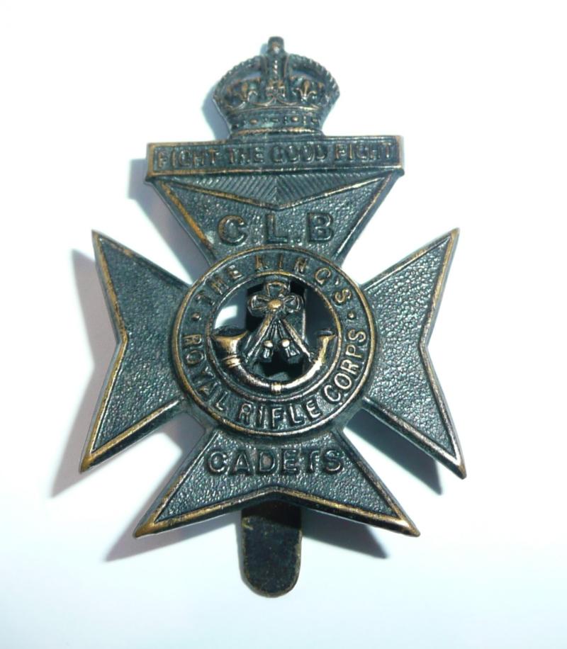 Church Lads Brigade, Cadets Blackened Brass Cap Badge