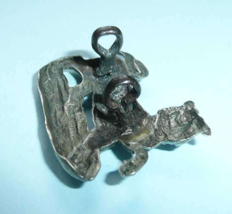 Hampshire / Hants Regiment White Metal Volunteer Battalion Field Service Cap Badge