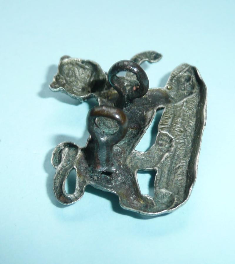 Hampshire / Hants Regiment White Metal Volunteer Battalion Field Service Cap Badge