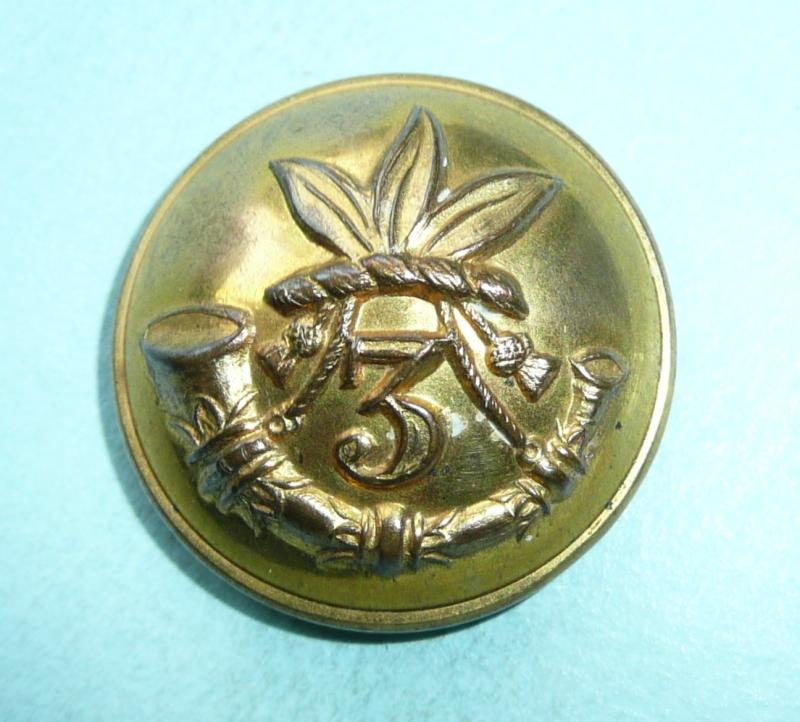 3rd Battalion Royal Guernsey Light Infantry Officer's Large Pattern Gilt Button