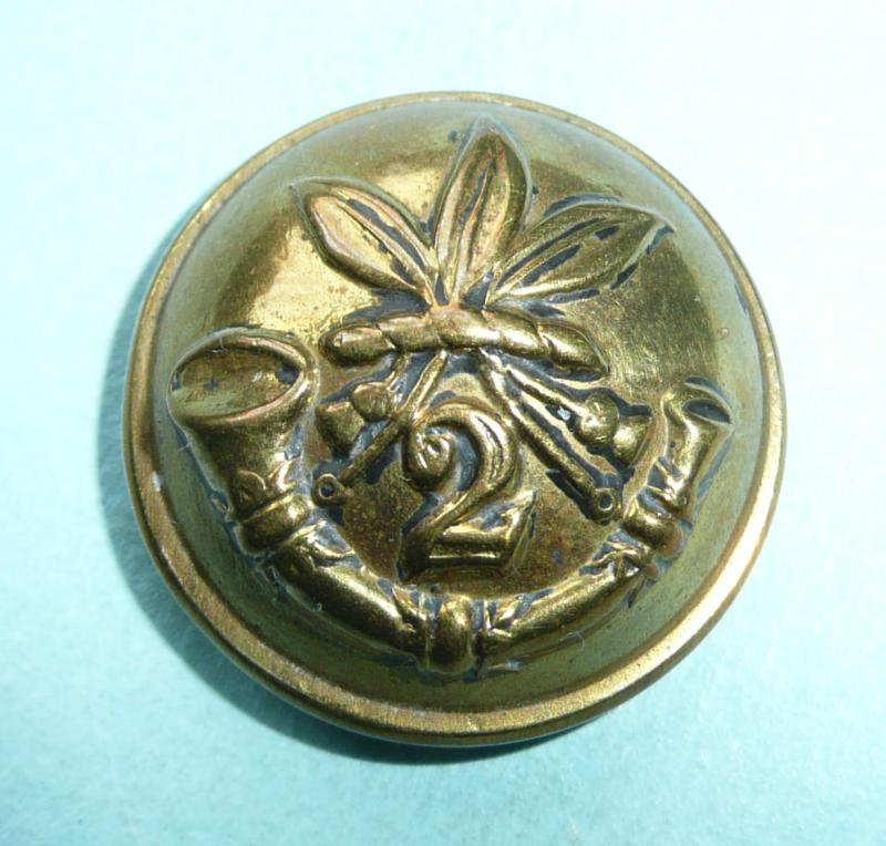 2nd Battalion Royal Guernsey Light Infantry Other Ranks Large Pattern Gilt Button