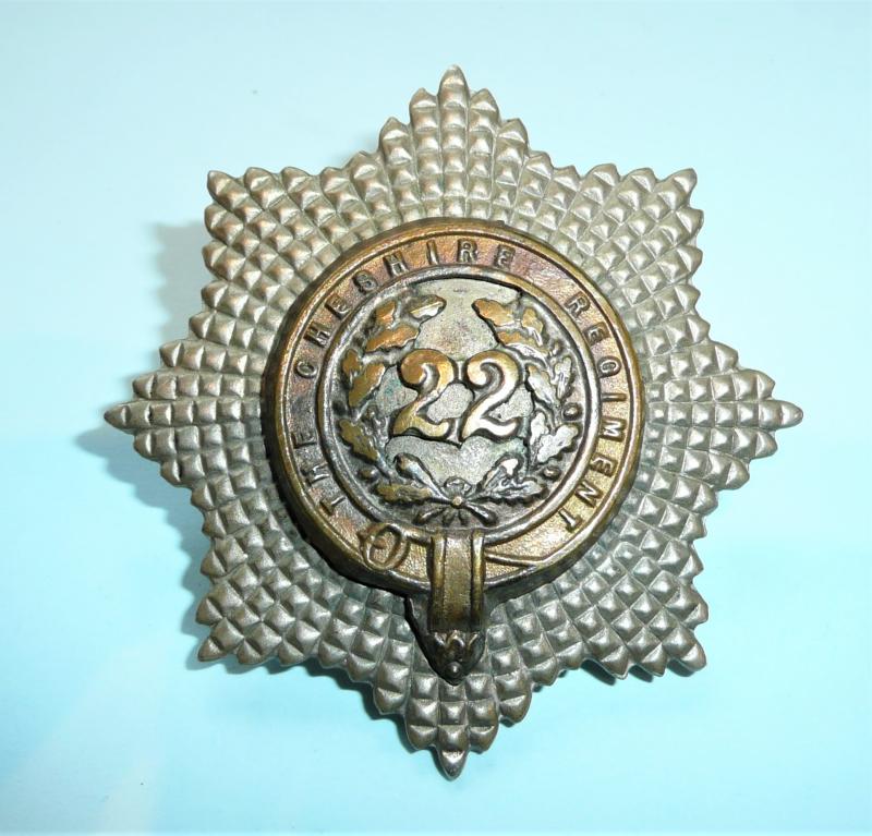 22nd Cheshire Regiment Bandsmans / Drummers Shoulder Belt / Pouch Badge - FN Birmingham - Unvoided Issue