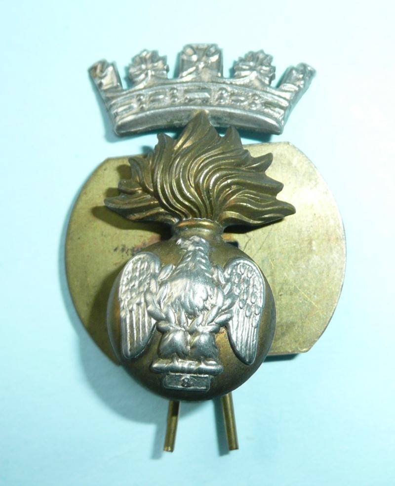 Royal Irish Fusiliers Other Ranks Bi-Metal Collar Badge