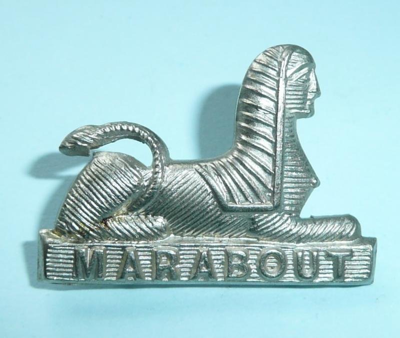 Dorsetshire Regiment Other Ranks White Metal Collar Badge, Right Facing