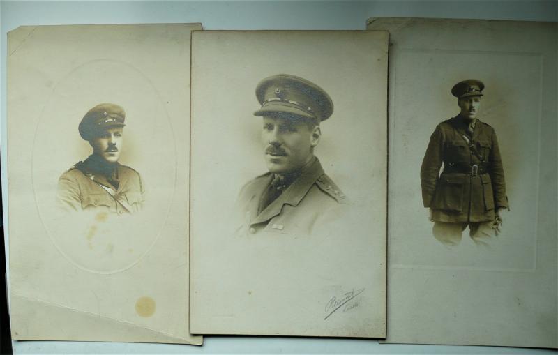 WW1 Group of Original Photos of Kings Royal Rifle Corps (KRRC) Officer - Military Cross Winner