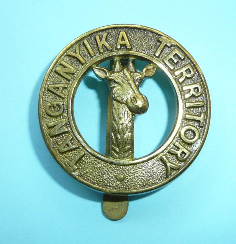 East Africa - Tanganyika Territory Officer's Pagri / Sun Helmet Badge - Firmin