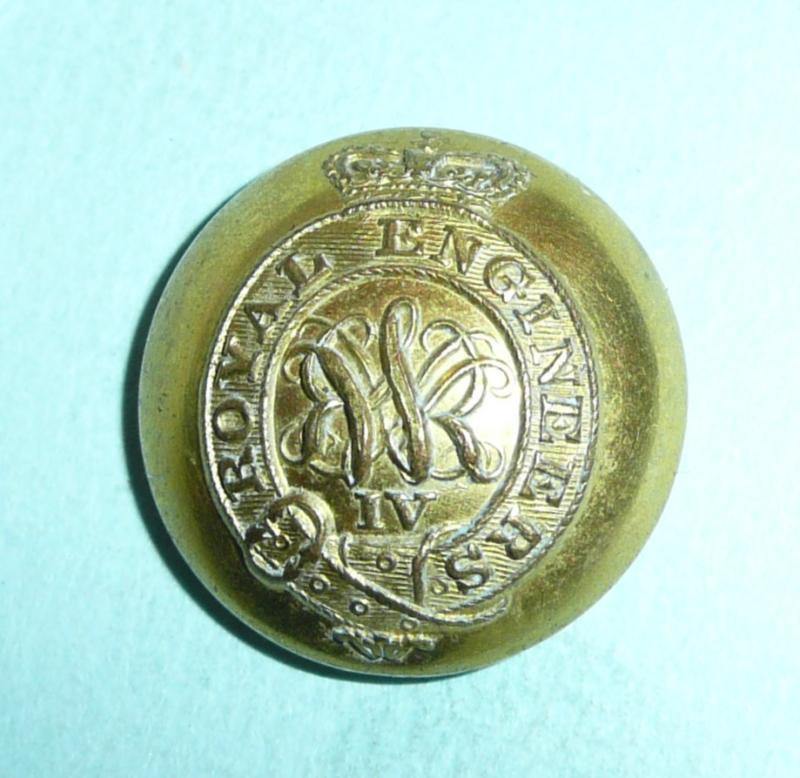 Corps of Royal Engineers Officer's Large Pattern Gilt Tunic Button - William IV