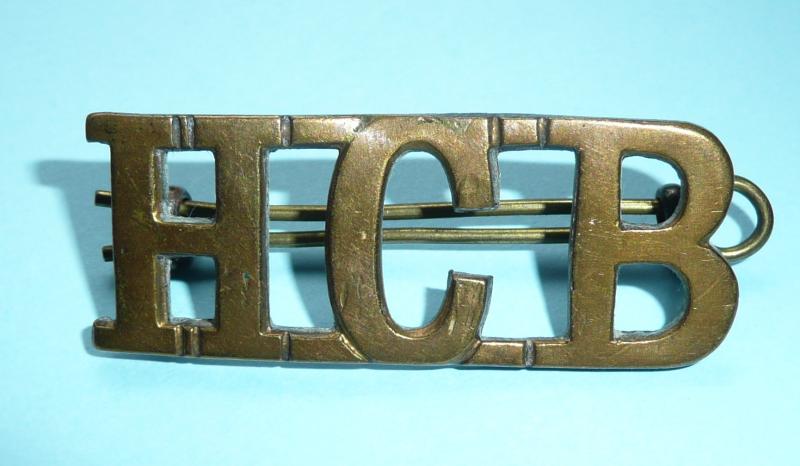 HCB  - Highland Cyclist Battalion Brass Shoulder Title