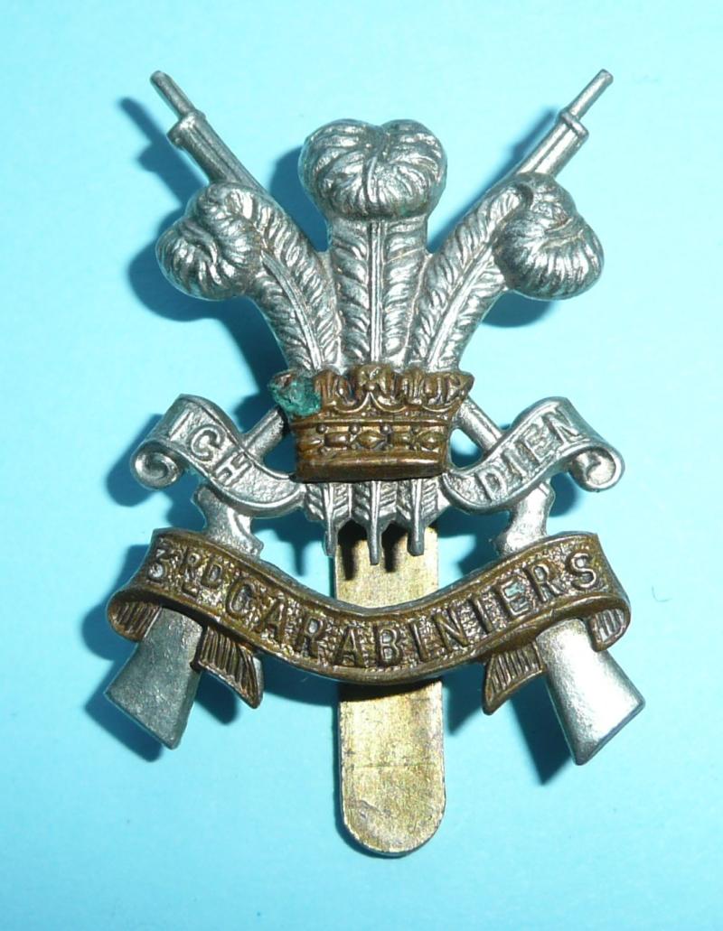 3rd Carabiniers (Prince of Wales's Dragoon Guards) Bi-Metal Cap Badge - Gladman & Norman