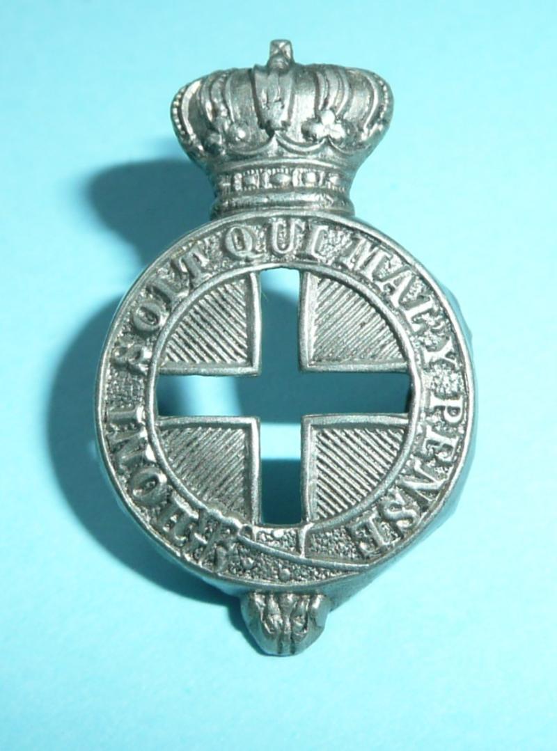 Volunteer Medical Staff Corps (VMSC) White Metal Collar Badge